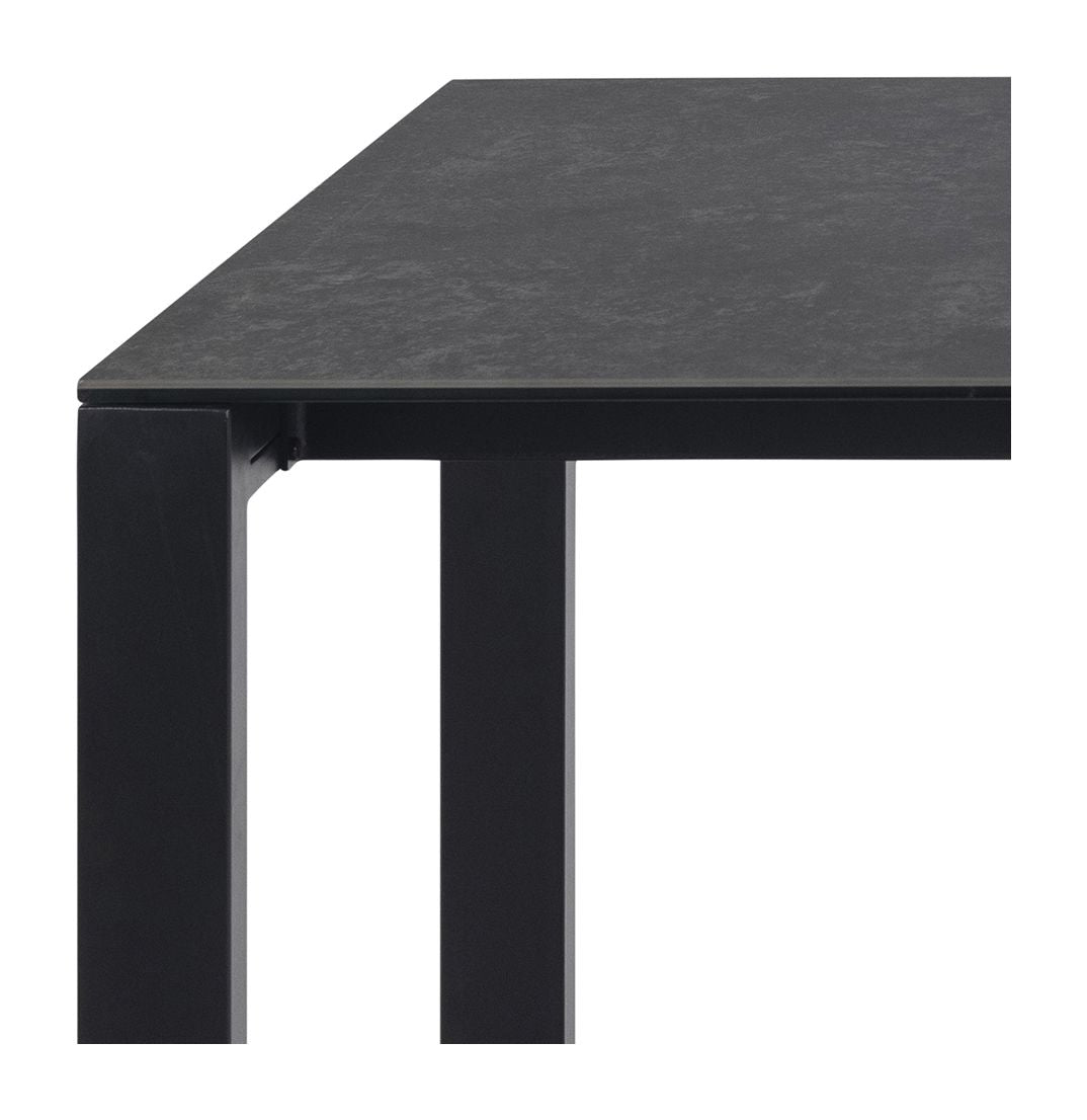 Brentford Spisebord, Sort Fairbanks ru keramik, 200x90 - UNOLIVING.COM