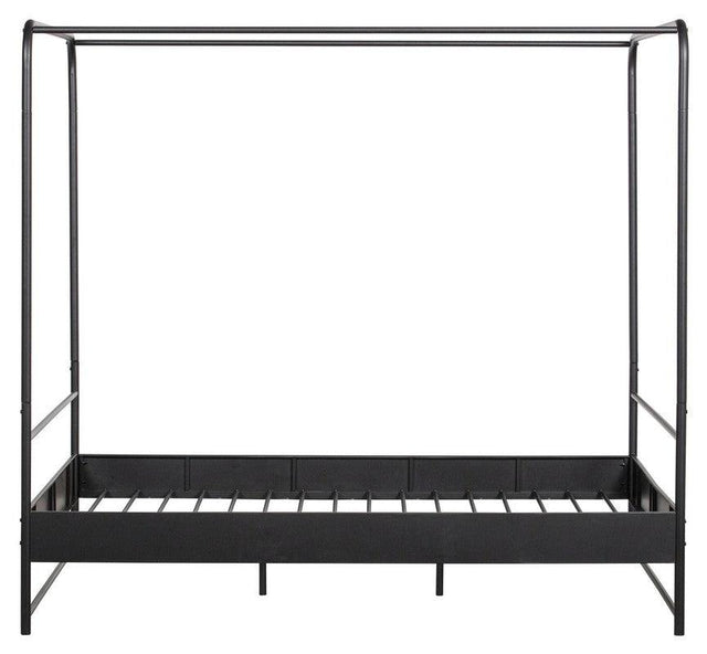 Bunk Kids Sengeramme - Sort Metal, 160x200 - UNOLIVING.COM
