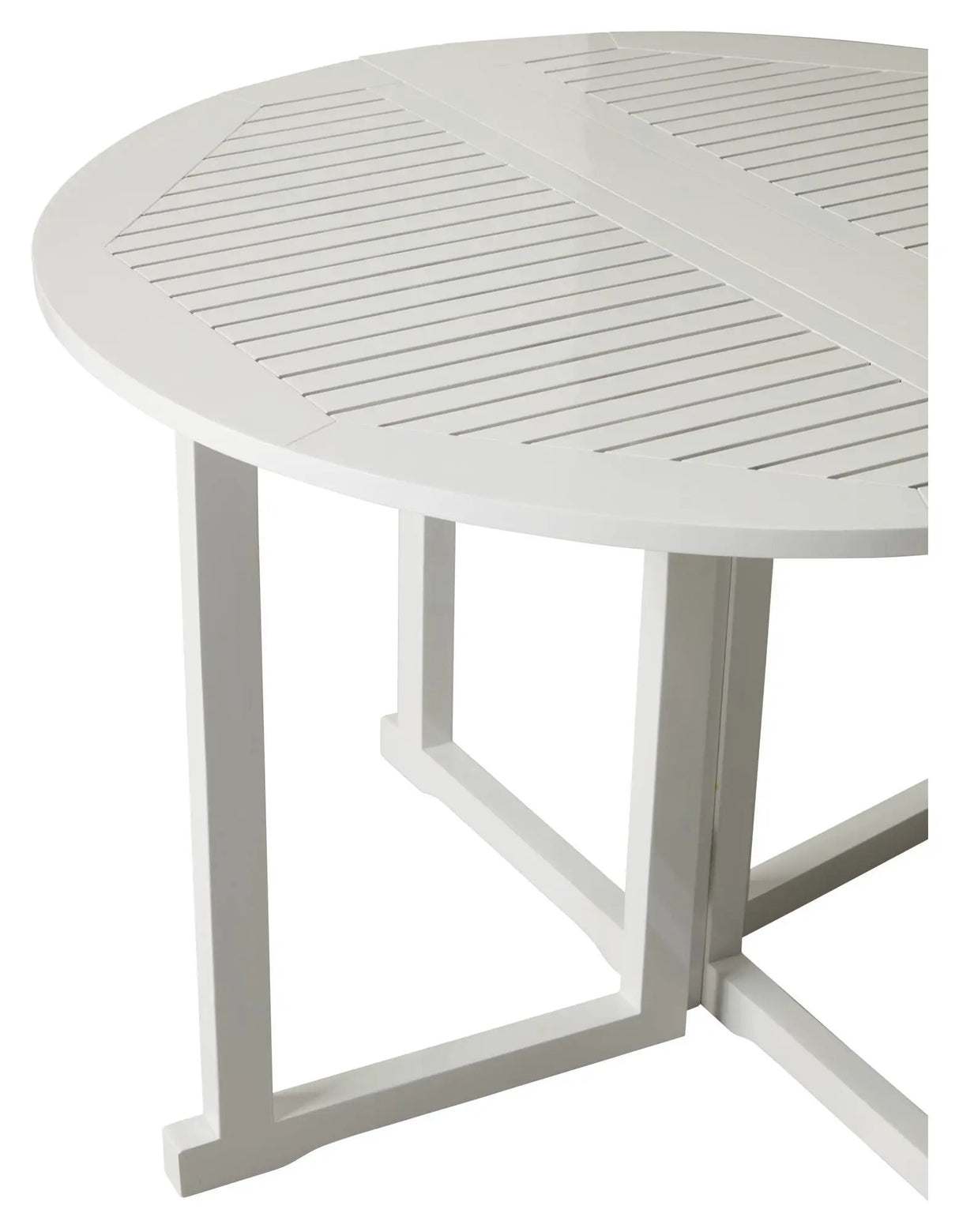 Butterfly Havebord, Hvid PU, Ø110 - UNOLIVING.COM