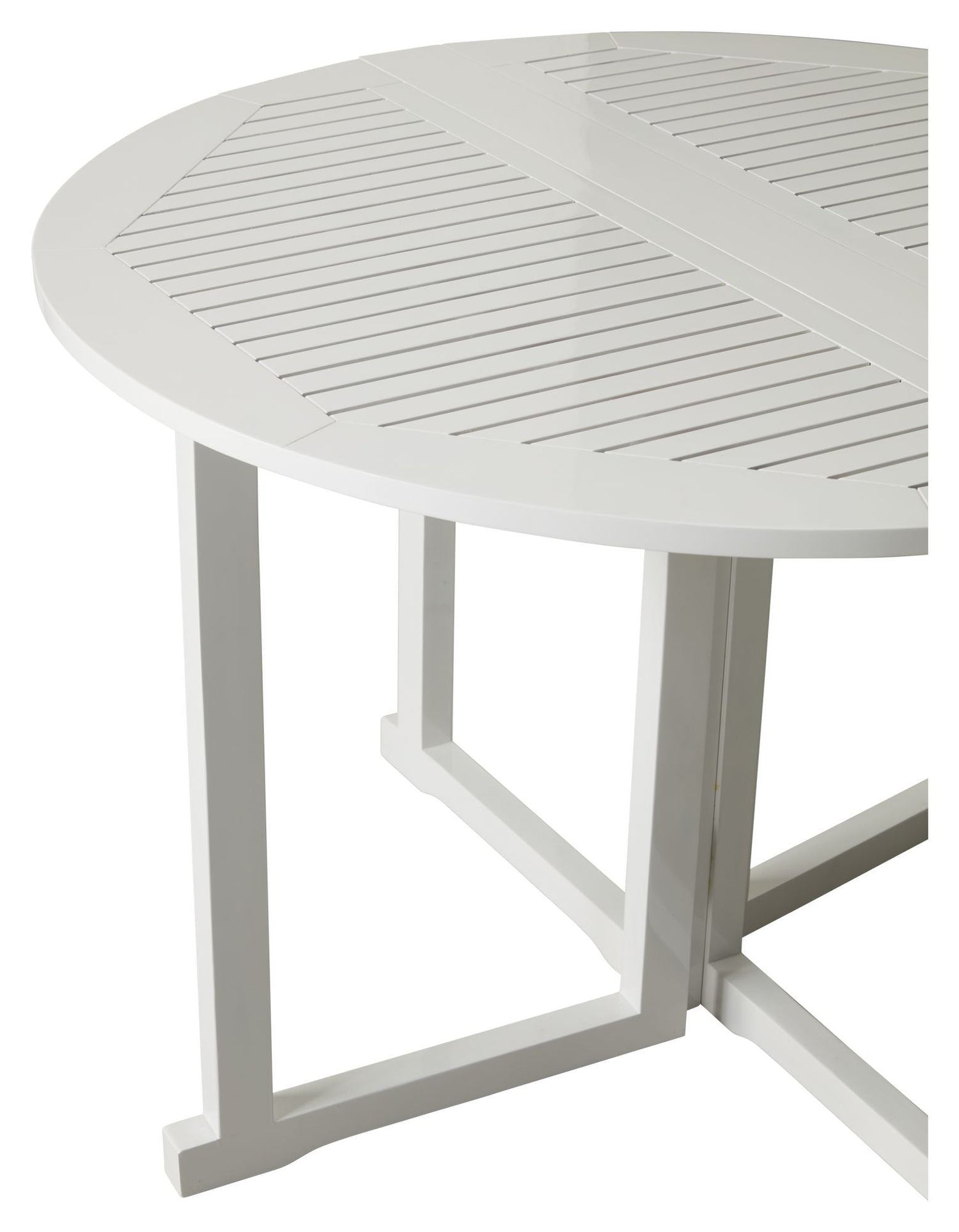 Butterfly Havebord, Hvid PU, Ø110 - UNOLIVING.COM