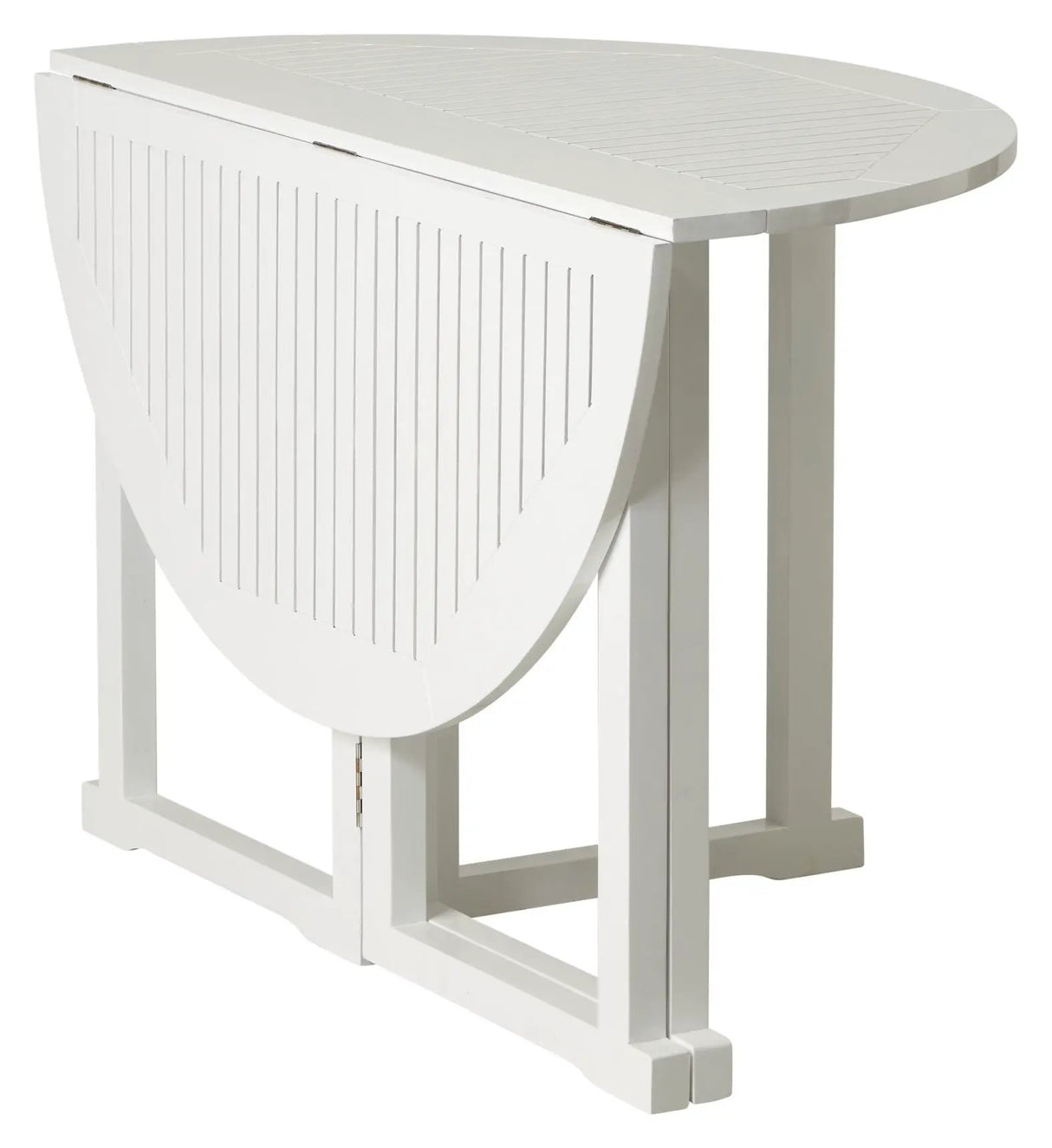 Butterfly Havebord, Hvid PU, Ø110 - UNOLIVING.COM