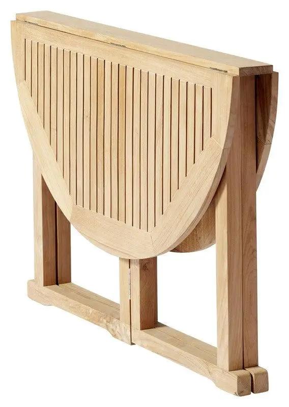 Butterfly Havebord, Teak, Ø110