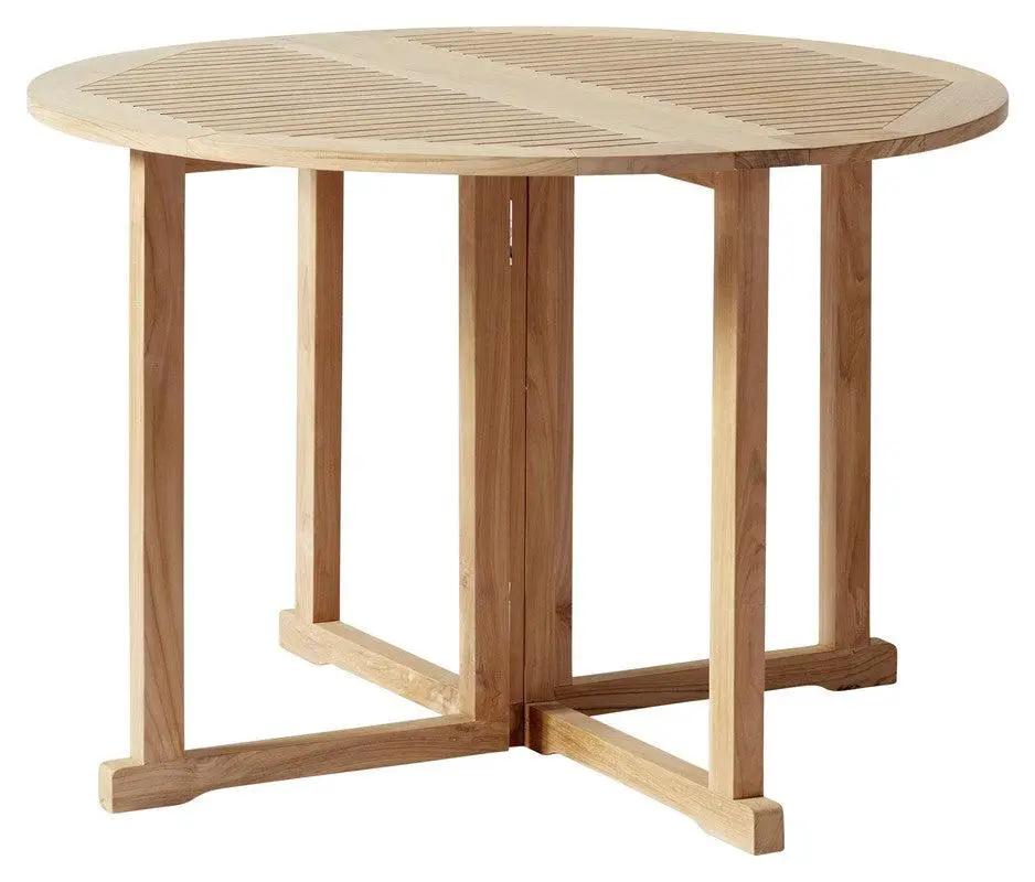 Butterfly Havebord, Teak, Ø110