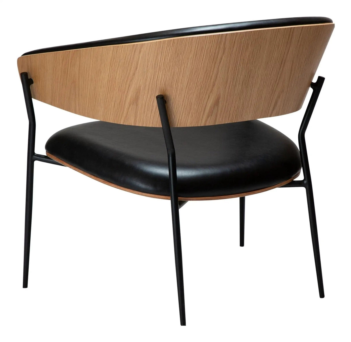 CRIB Loungestol, sort/eg - UNOLIVING.COM