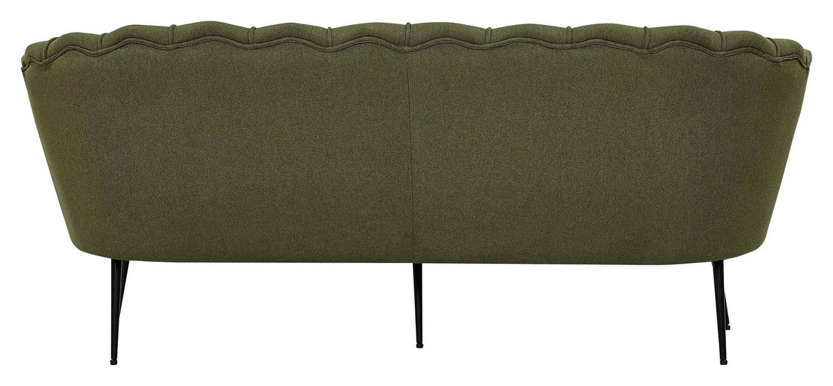 Calais 3-pers. Sofa, Dusty Green Stof m. sorte ben