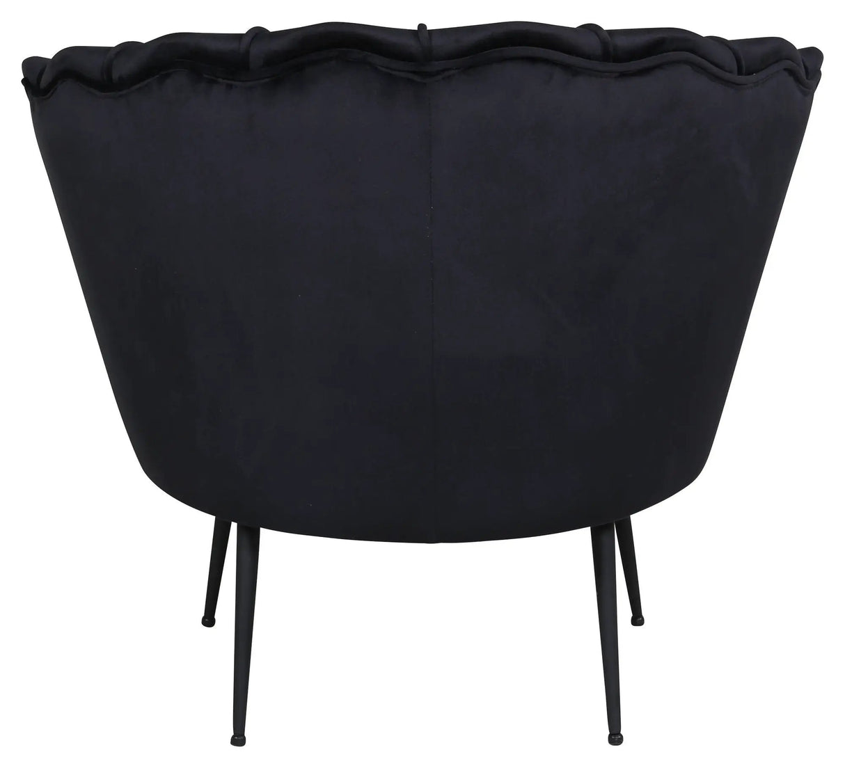 Calais Loungestol, Sort Velour - UNOLIVING.COM