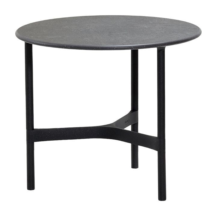 Cane - line Bordplade Fossil sort, keramik, Ø45 - UNOLIVING.COM