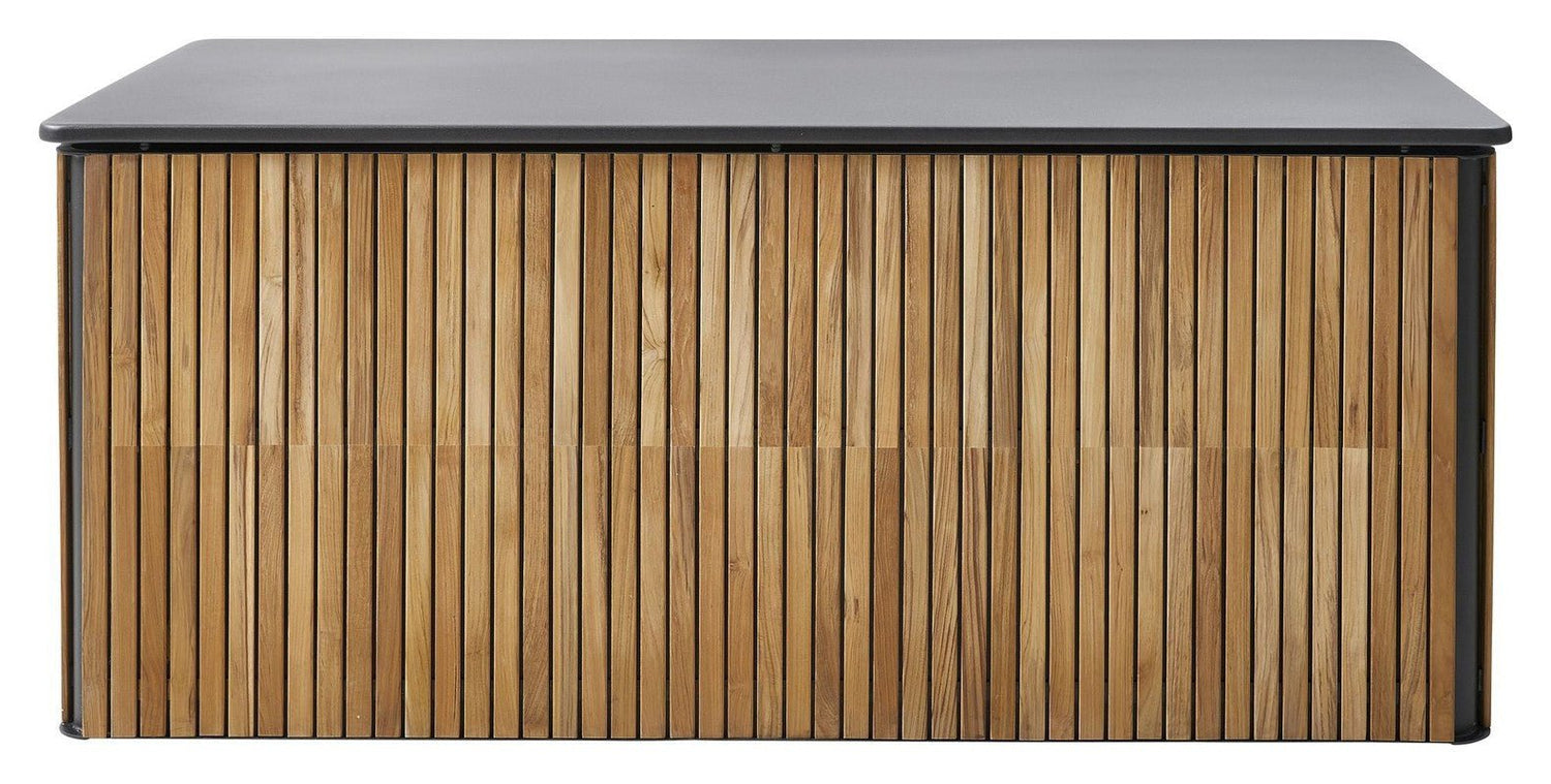Cane - line Combine hyndeboks stor, Teak m/lava grey aluminium - UNOLIVING.COM