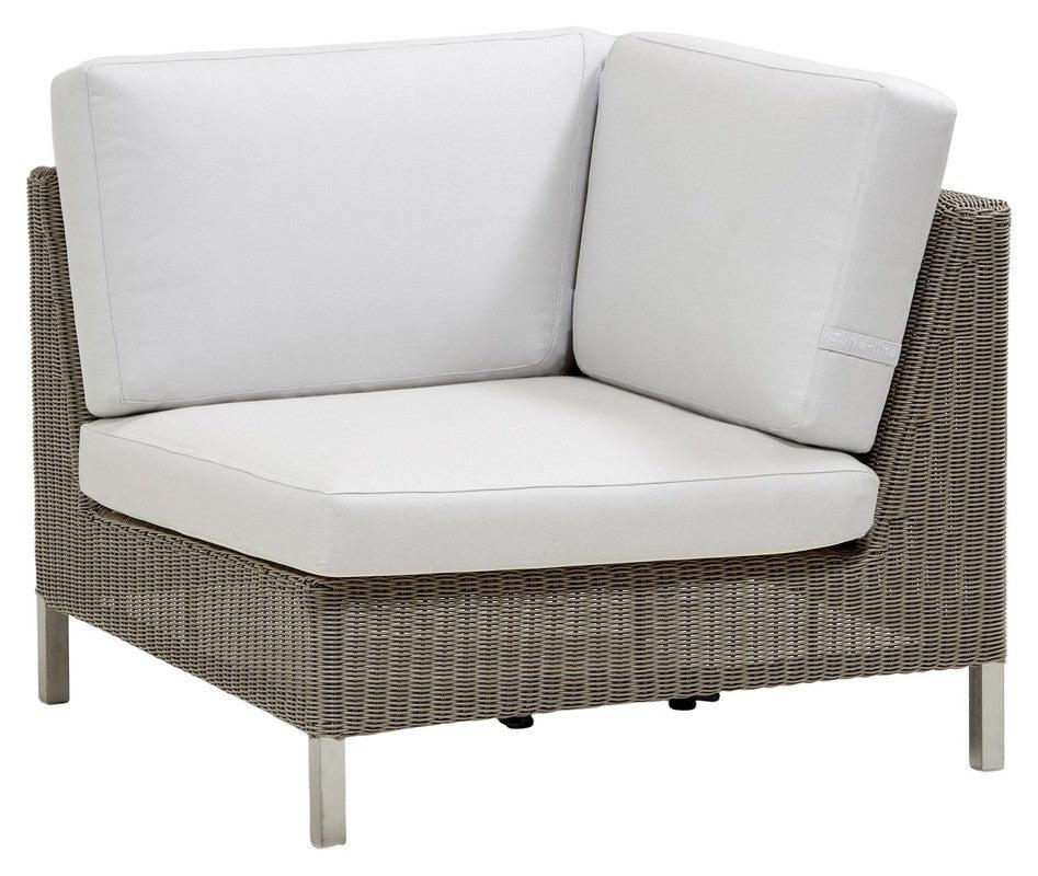 Cane - line Connect sofa hjørnemodul, Taupe - UNOLIVING.COM