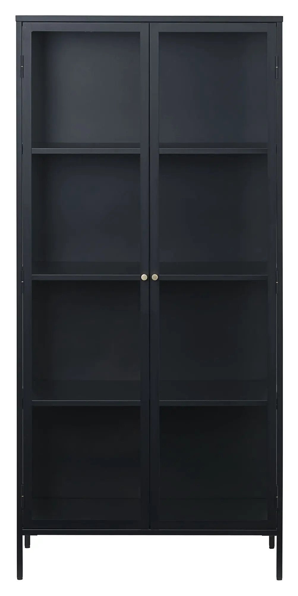 Carmel Vitrineskab 90x190 - Sort