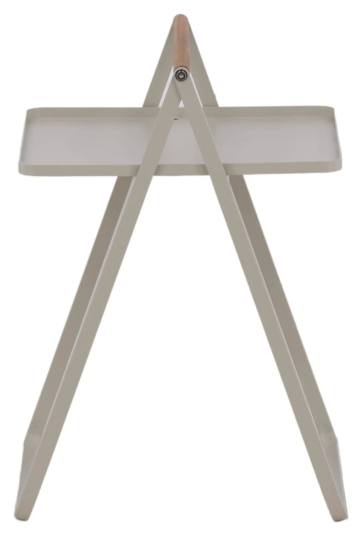 Clarin Sidebord, Beige stål, 40x45x50