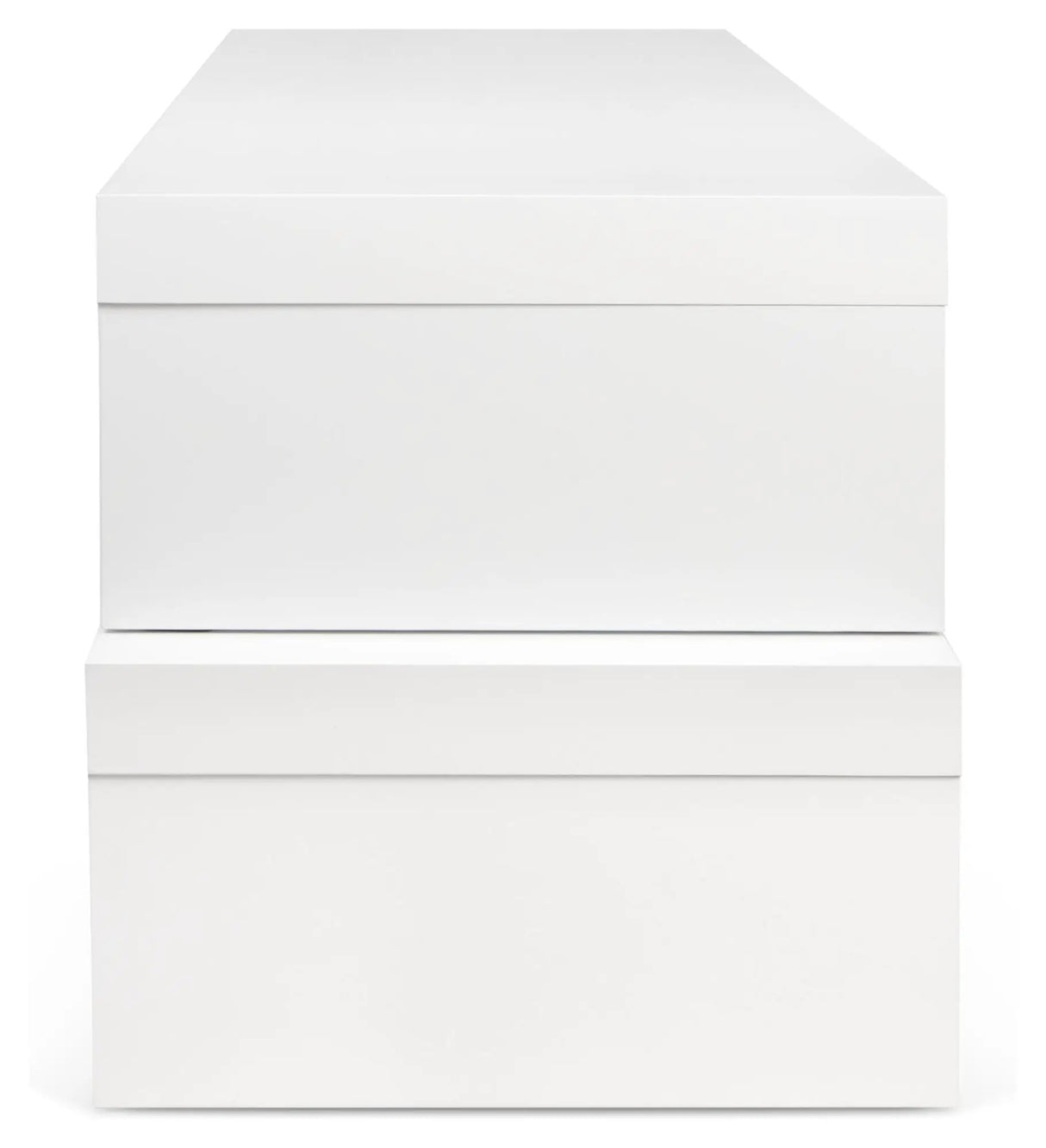 Cliff TV - bord - Mat hvid - UNOLIVING.COM