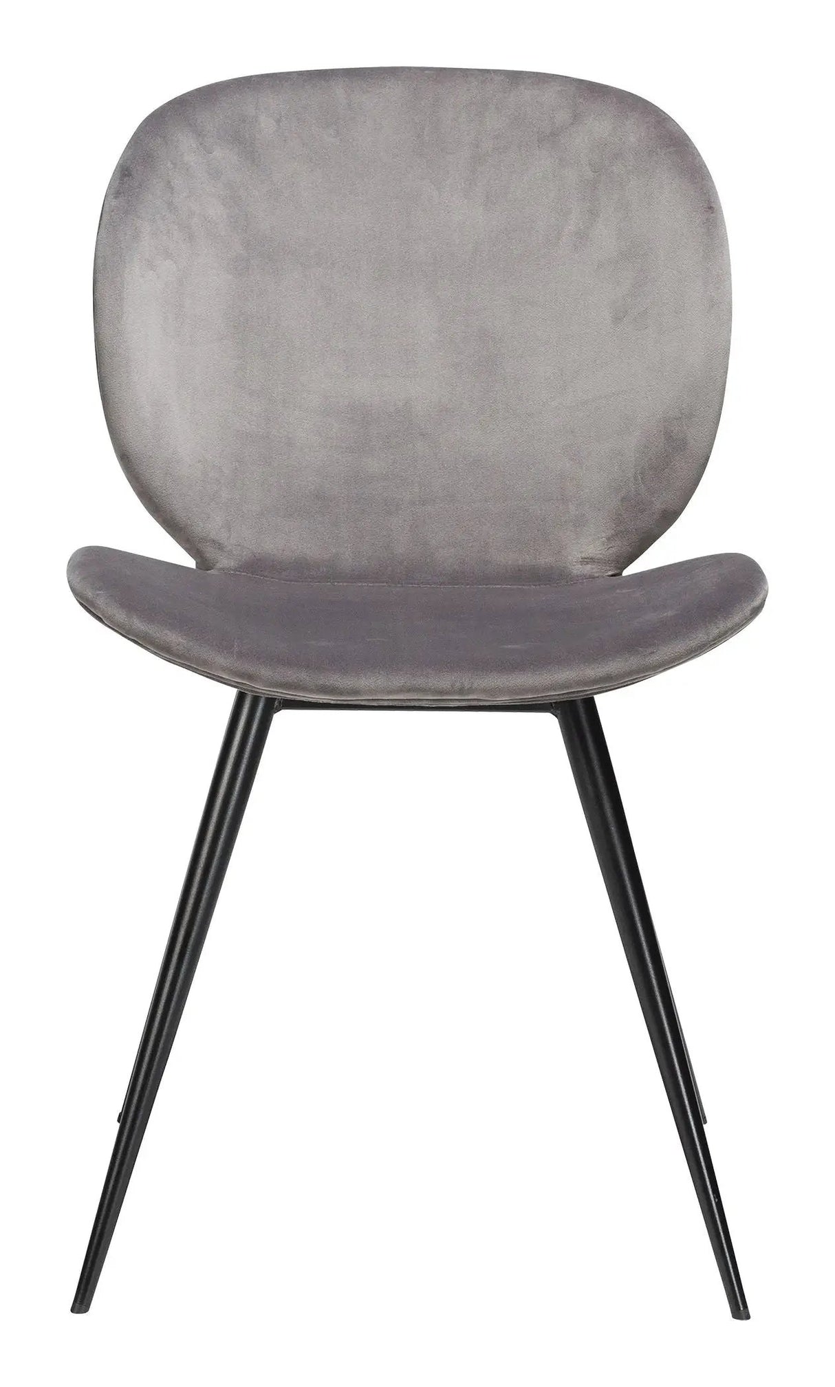 Cloud Spisebordsstol, alu velour, sort ben