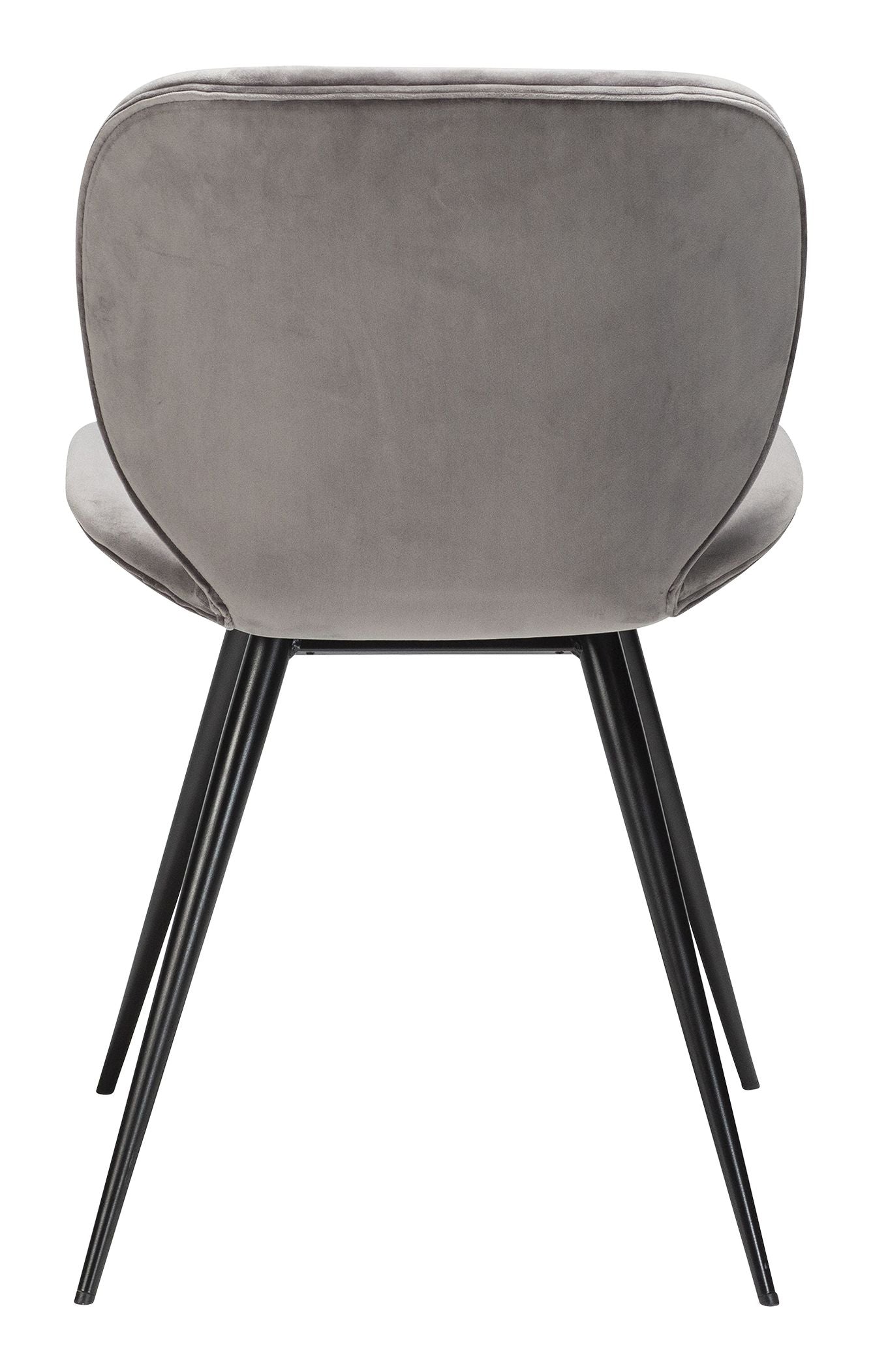 Cloud Spisebordsstol, alu velour, sort ben