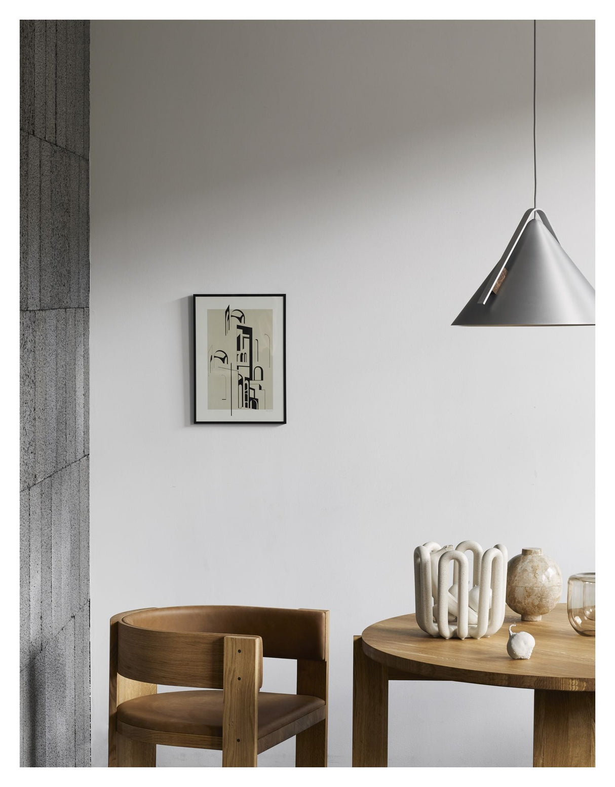Collector Spisebord, Ø120, Eg mørk olieret - UNOLIVING.COM