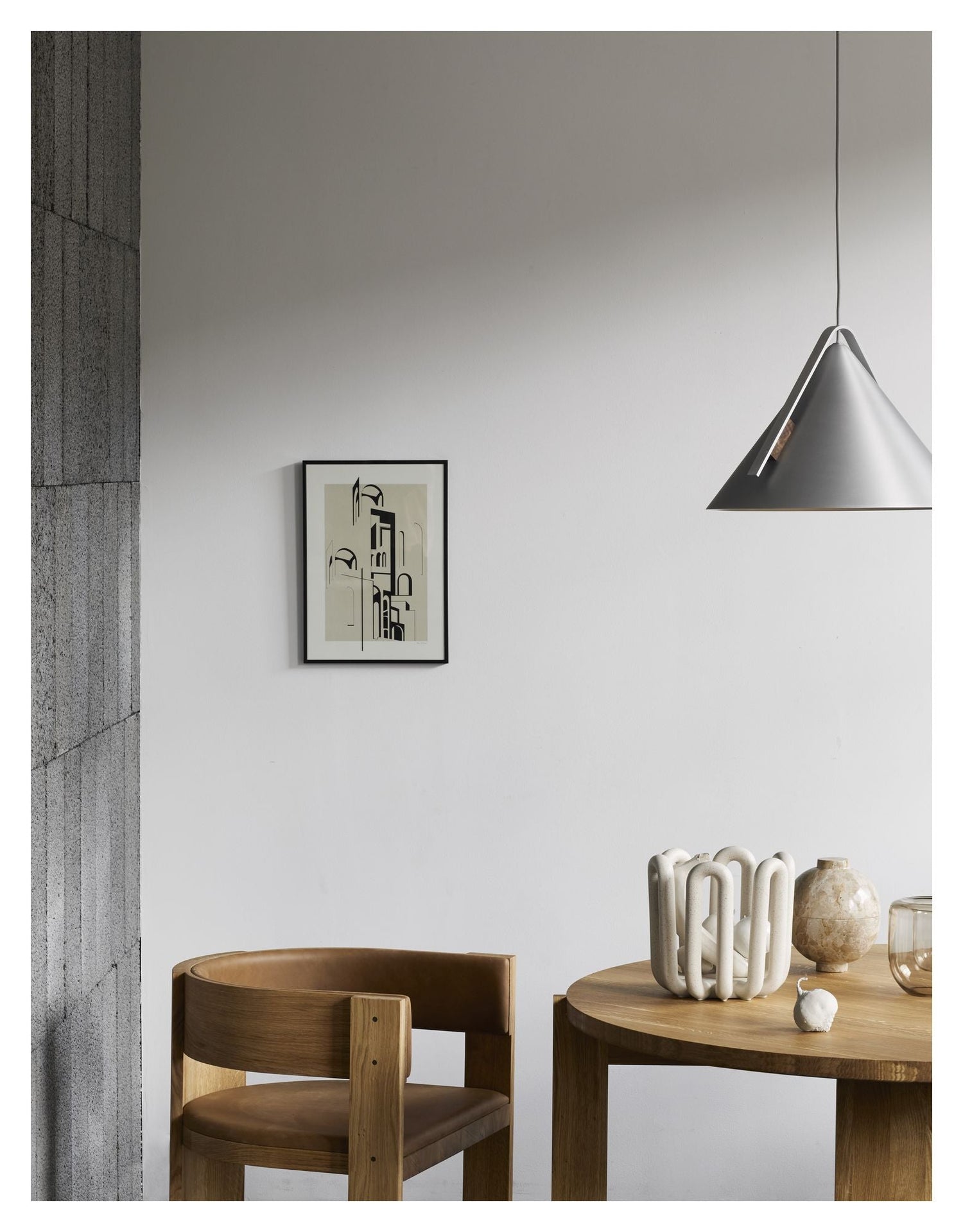 Collector Spisebord, Ø120, Eg mørk olieret - UNOLIVING.COM