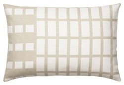 Contemporary Pude 40x60, Beige/Offwhite - UNOLIVING.COM