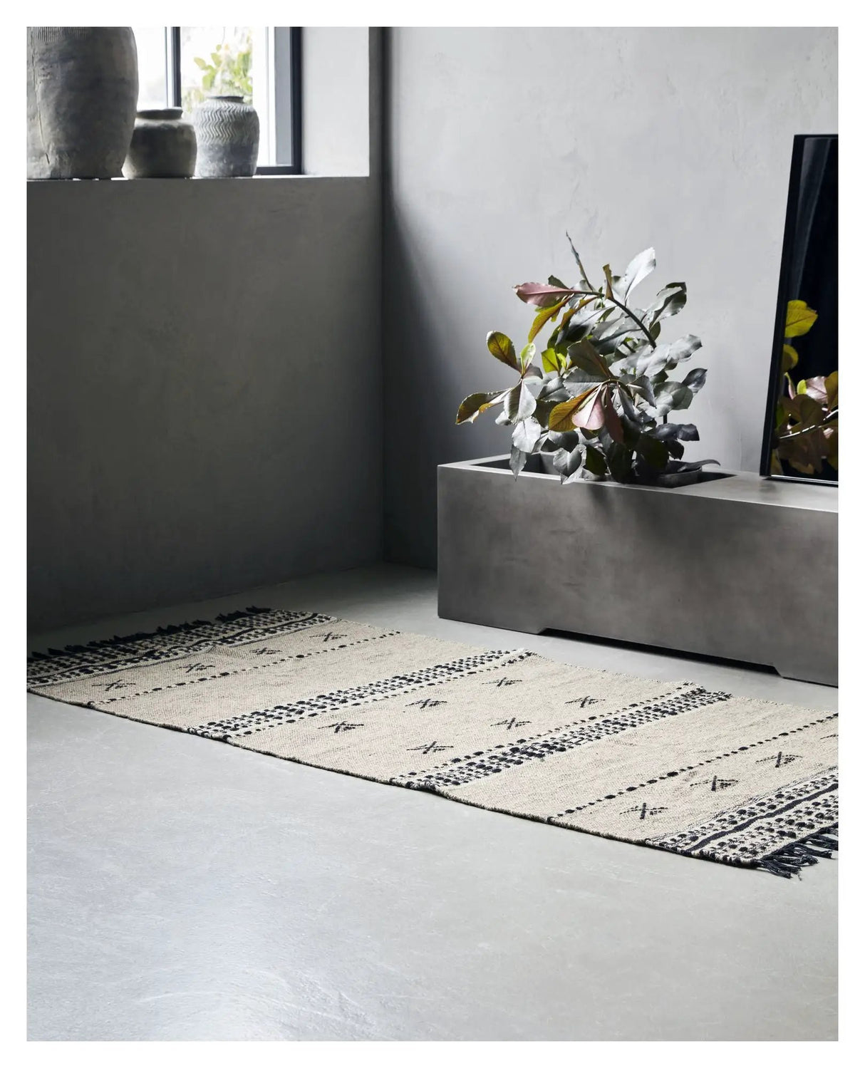 Cros Tæppe 200x90 - Sand - UNOLIVING.COM