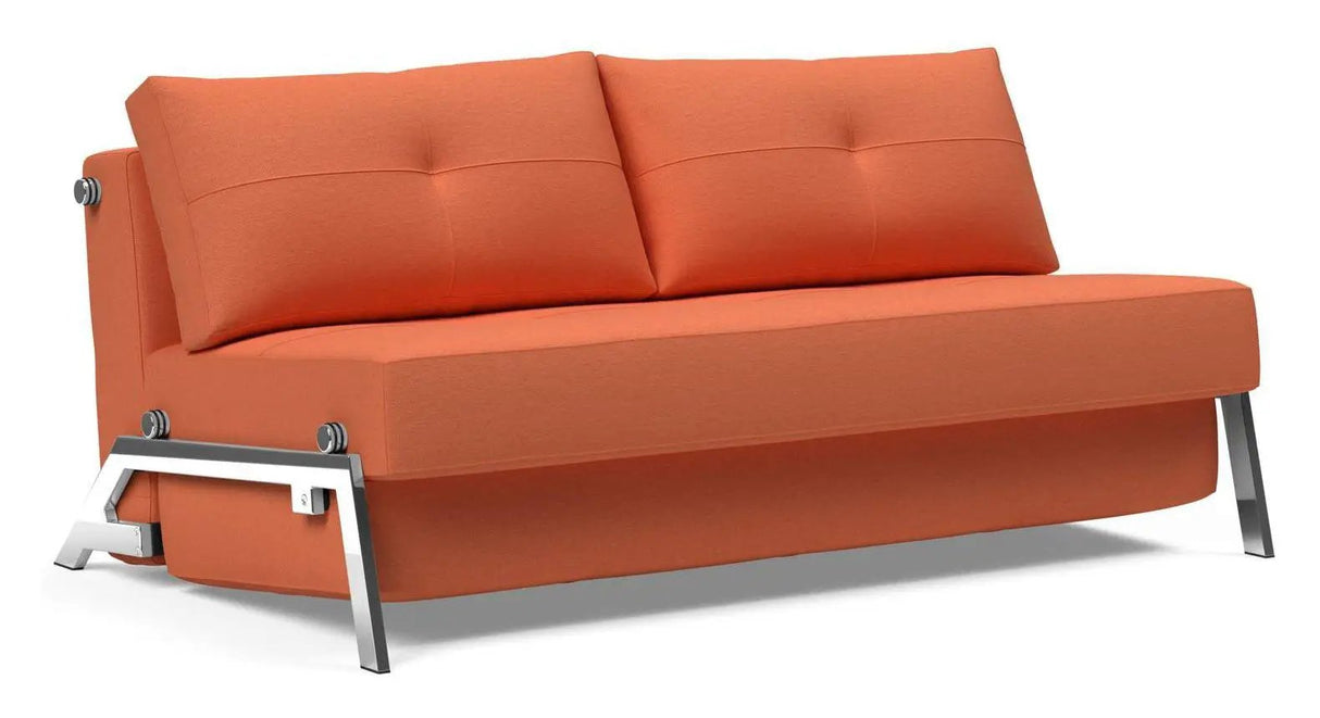 Cubed 160 Chrome Sovesofa, Argus/Rust - UNOLIVING.COM