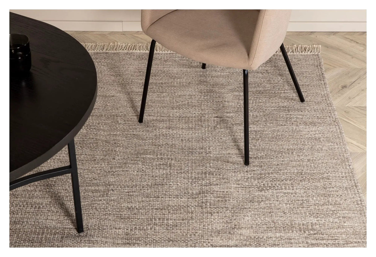 Cyrus uldmix tæppe, 160x230, Beige - UNOLIVING.COM