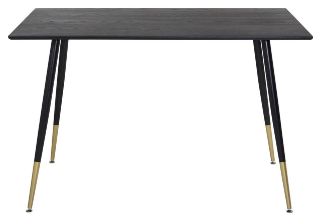 Dipp Spisebord, Sort finér m. messing, 120x85 - UNOLIVING.COM