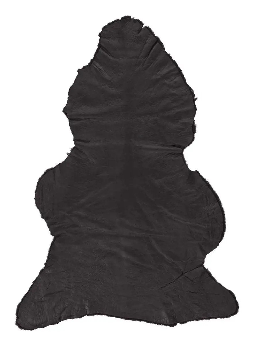 Double Face Collection Australsk lammeskind - Sort, 90x60