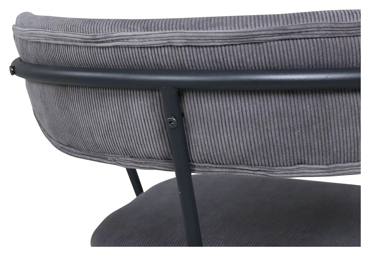 Duffy Loungestol, Grå Corduroy - UNOLIVING.COM