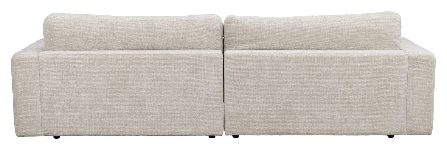 Duncan Sofa 3 - pers., Lysegråt stof - UNOLIVING.COM