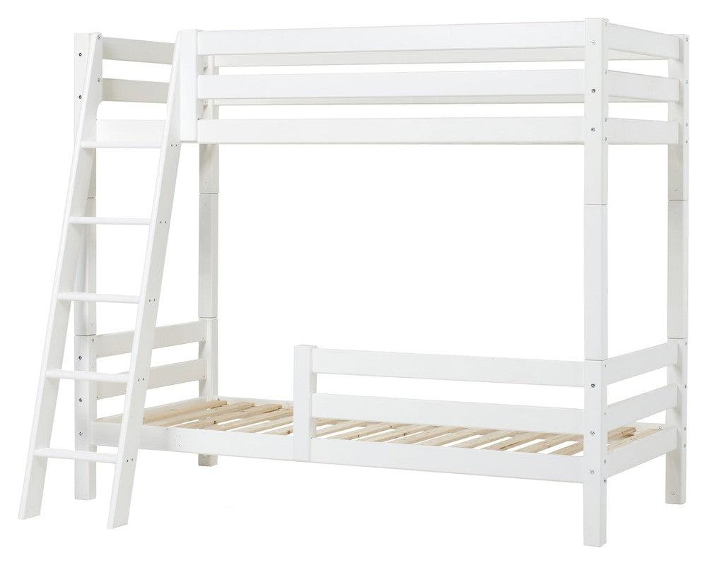 ECO, Køjeseng m. sengehest og stige 90x200, Hvid - Unoliving.com