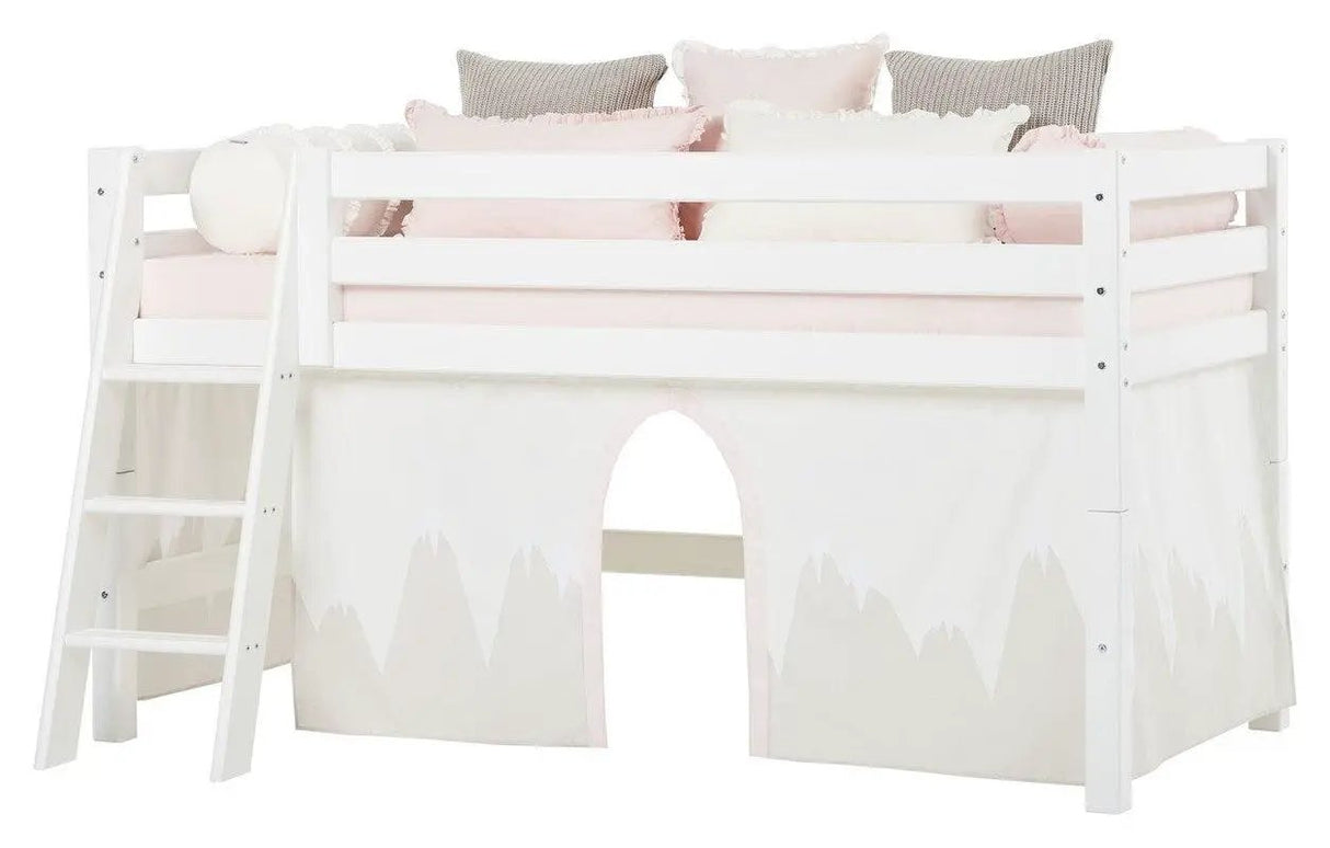 ECO Luxury Halvhøj seng m. forhæng 90x200 - Unoliving.com