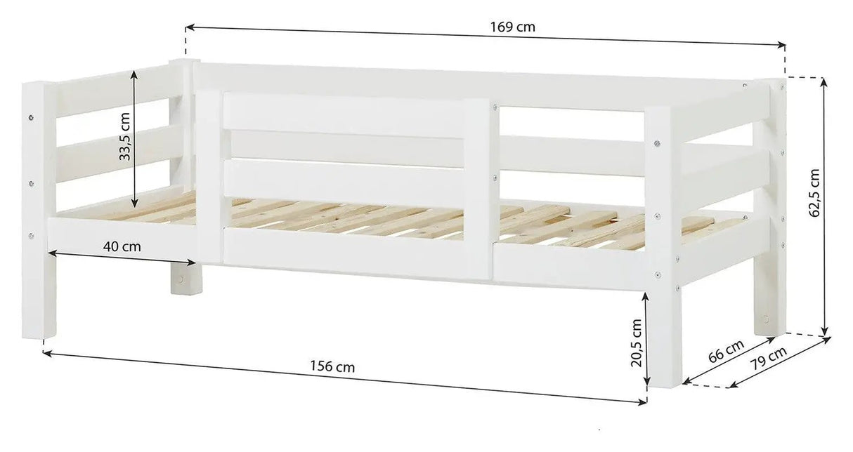 ECO Luxury Juniorseng m. 1/2 sengehest 70x160 - Unoliving.com