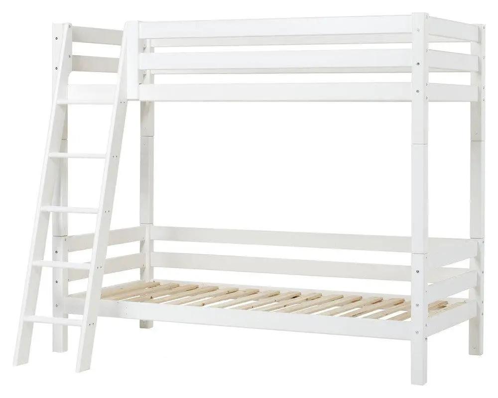 ECO Luxury Køjeseng m. stige 90x200, Hvid - Unoliving.com