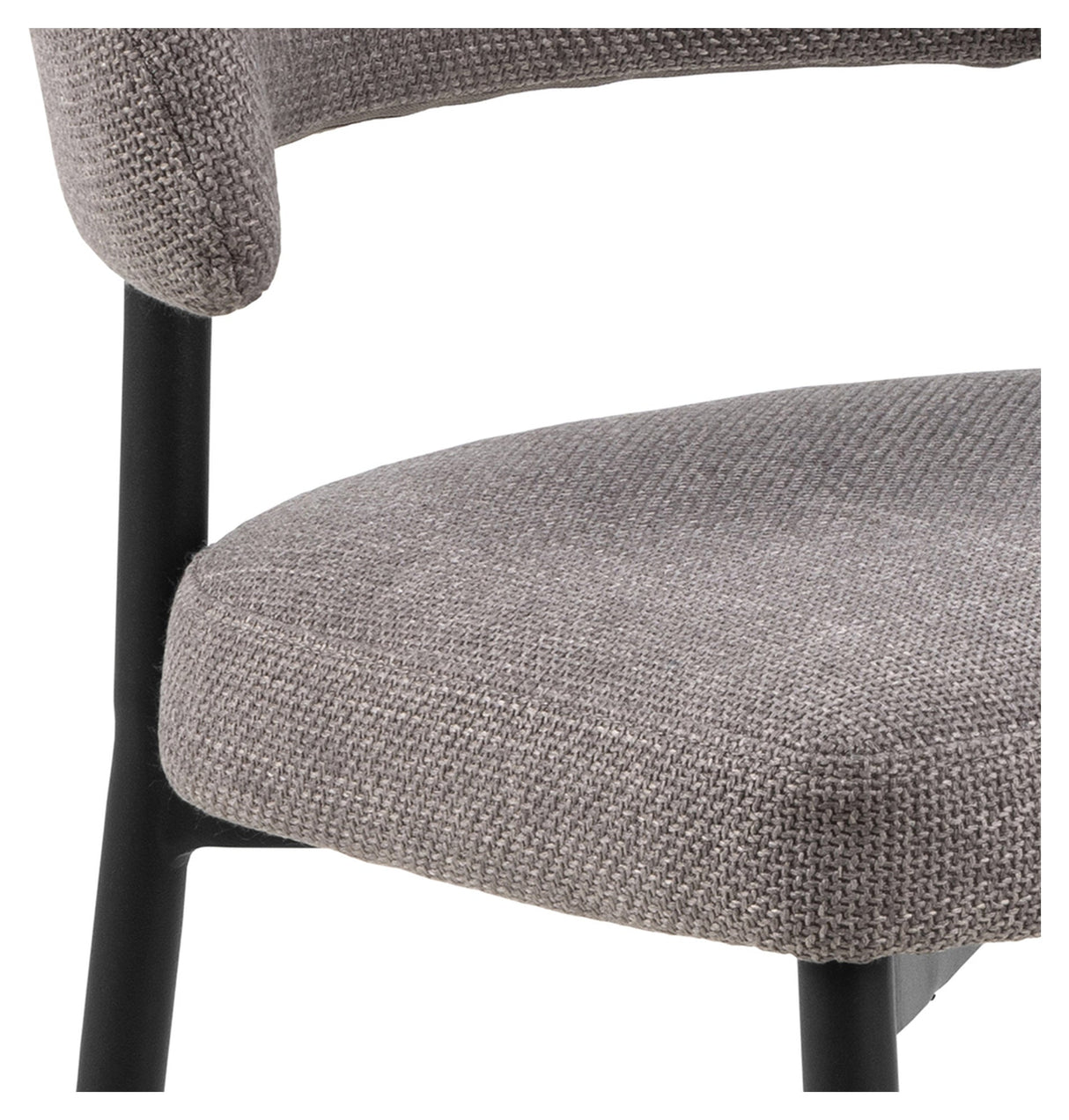 Edina, spisebordsstol - grå/brun - Unoliving.com