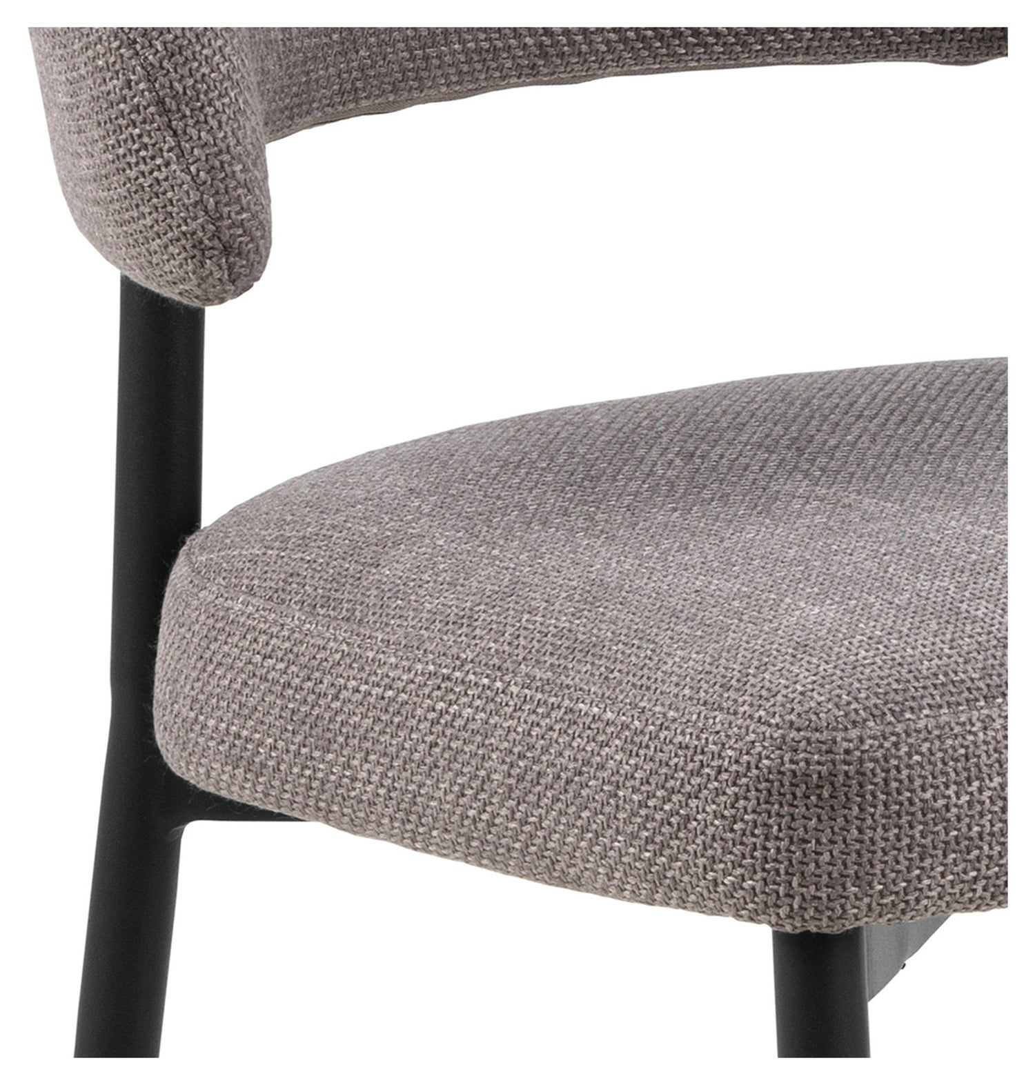 Edina, spisebordsstol - grå/brun - Unoliving.com
