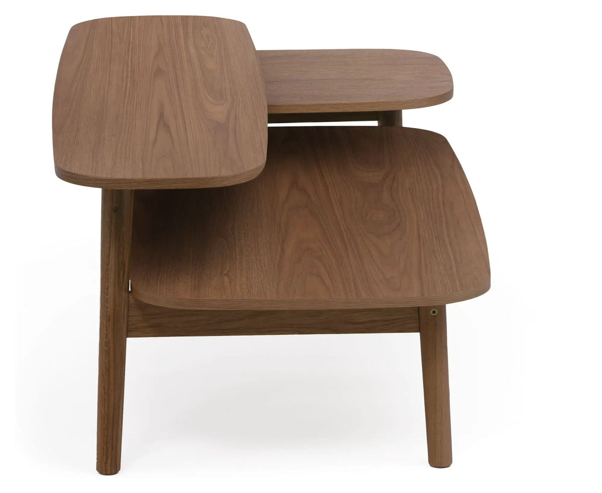 Eichberg Sofabord asymmetrisk, Valnød finish - Unoliving.com