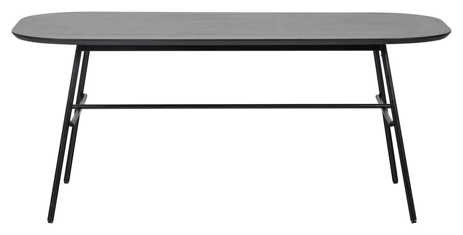 Elegance Spisebord, 180x90, Mangotræ/Sort Metal - Unoliving.com