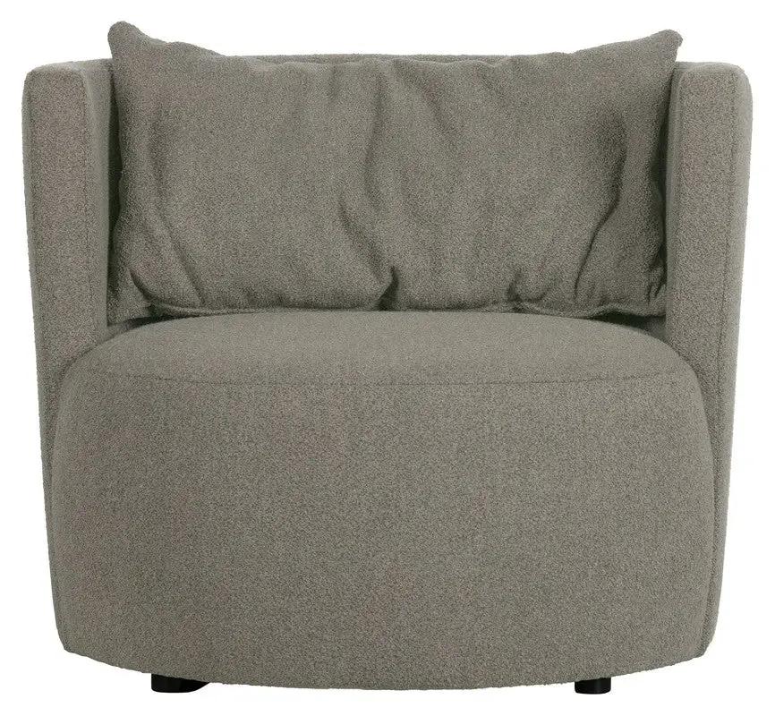 Explore Loungestol - Grå Bouclé - Unoliving.com