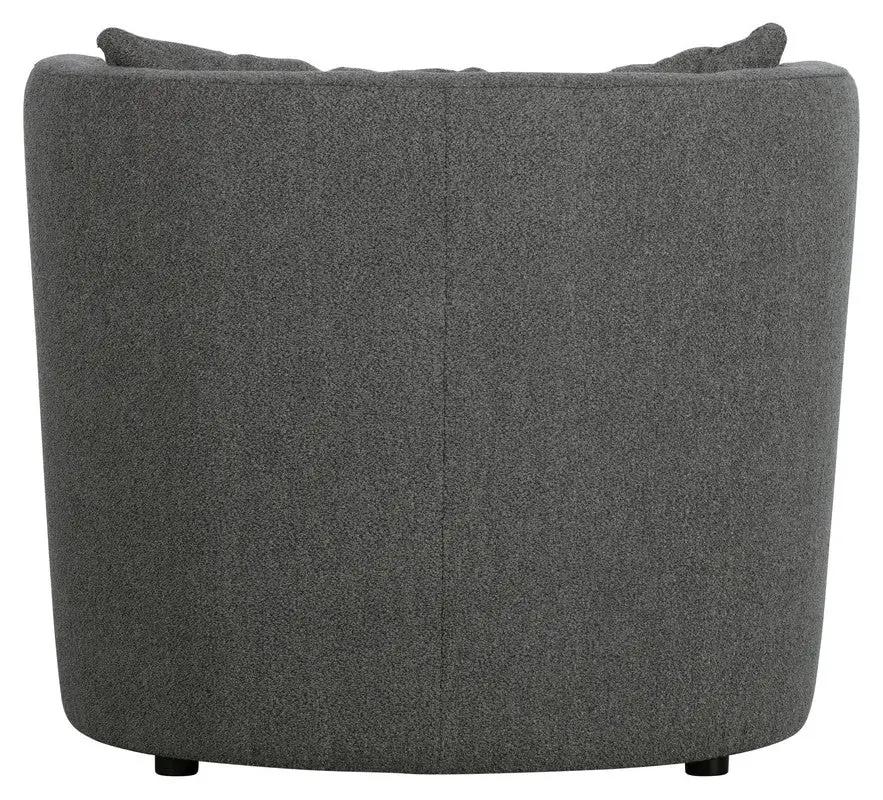 Explore Loungestol - Stål Grå Bouclé - Unoliving.com