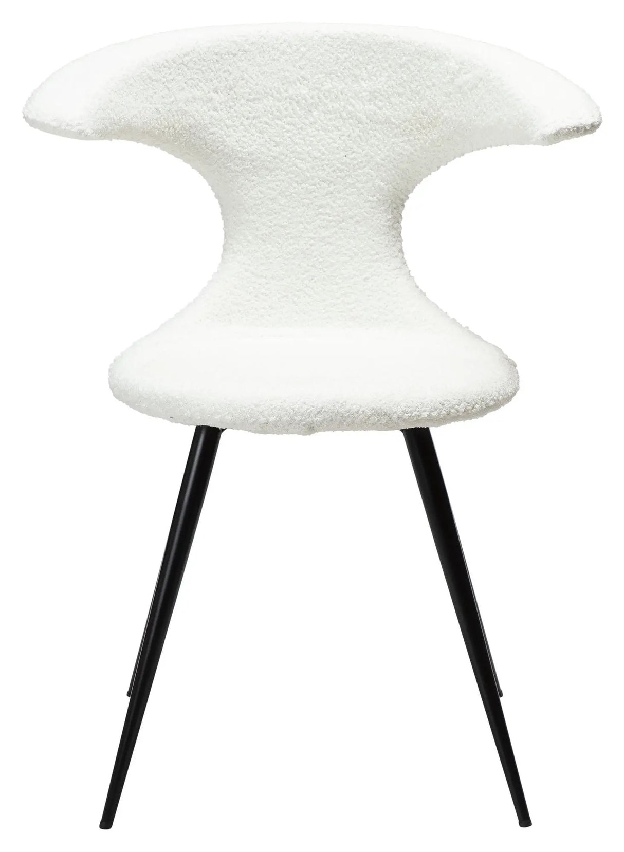 FLAIR Spisebordsstol - Snow bouclé stof/Hvid
