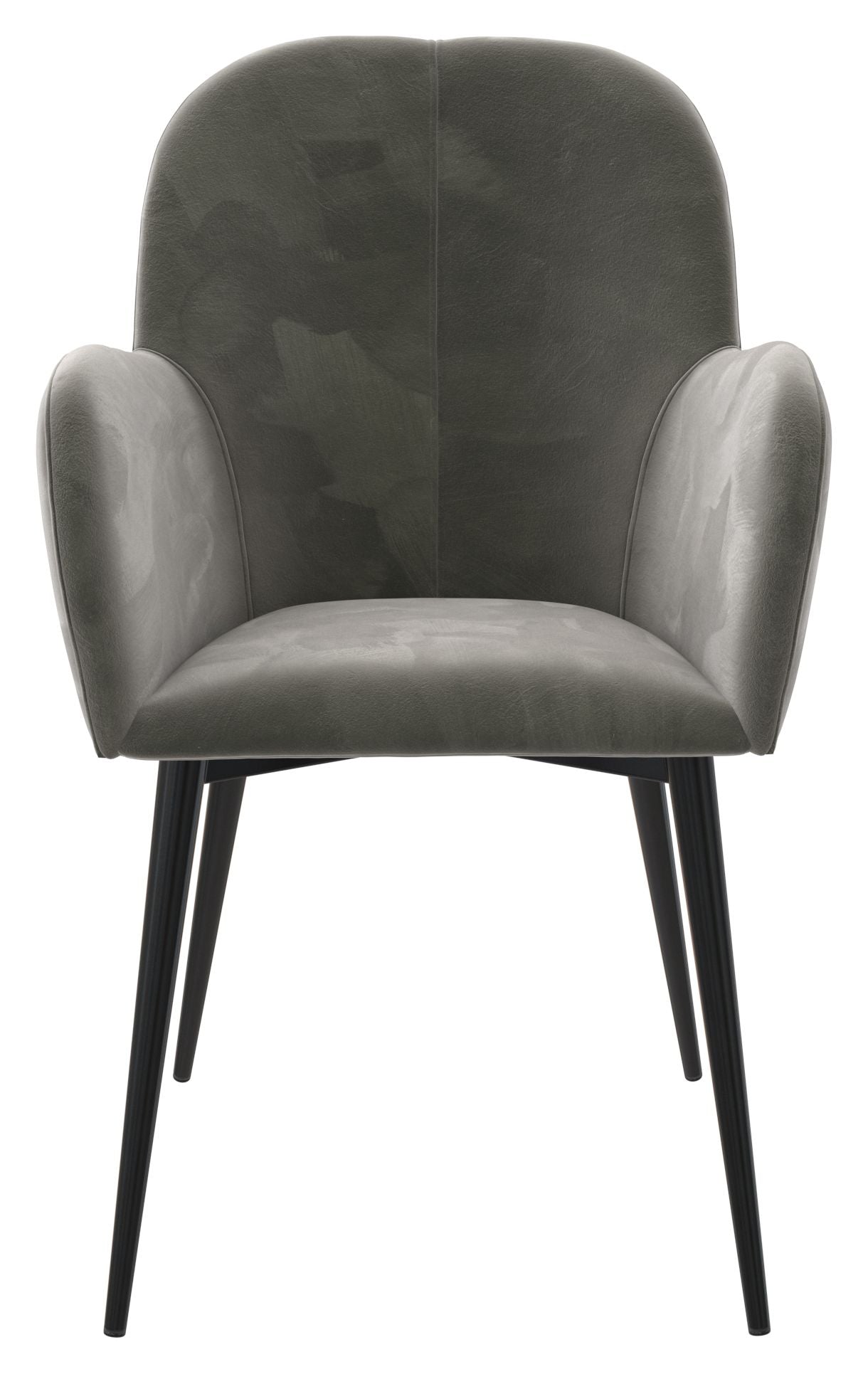 Fallon Loungestol, Grå velour - Unoliving.com