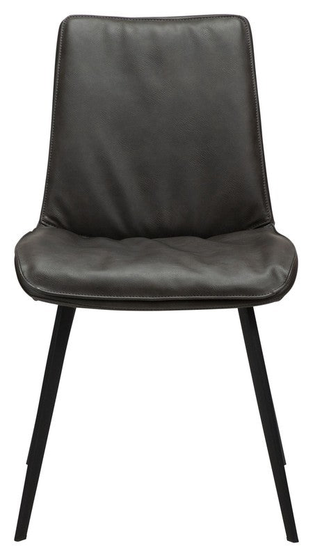 Fierce Spisebordsstol, Vintage Grå PU - Unoliving.com