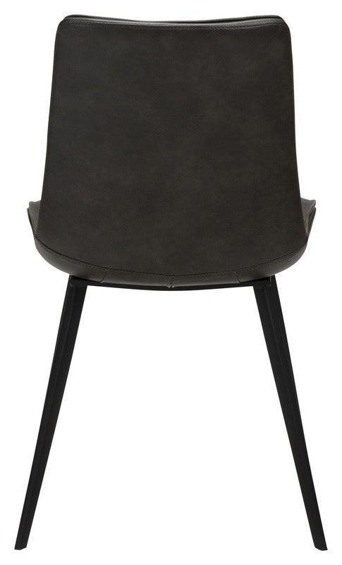 Fierce Spisebordsstol, Vintage Grå PU - Unoliving.com