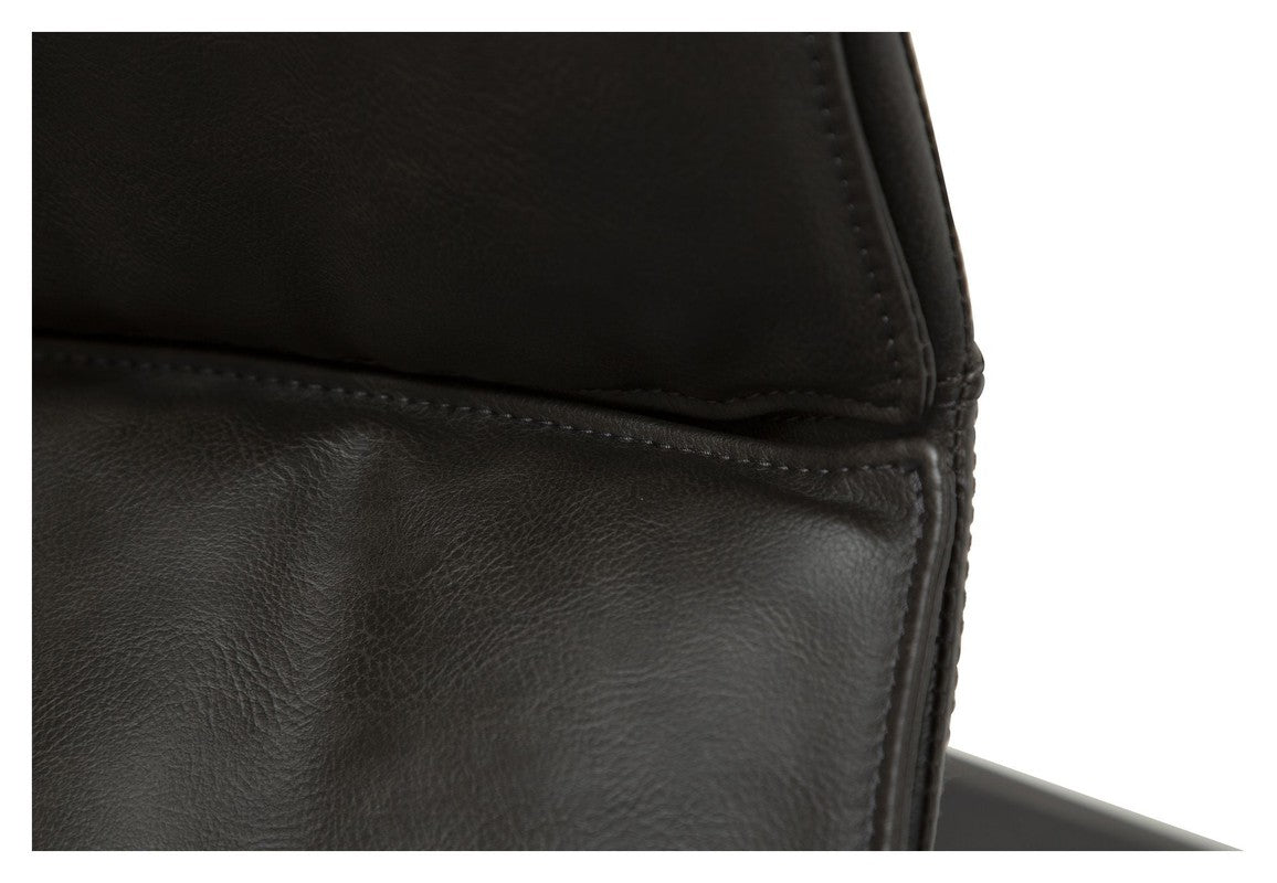 Fierce Spisebordsstol, Vintage Grå PU - Unoliving.com