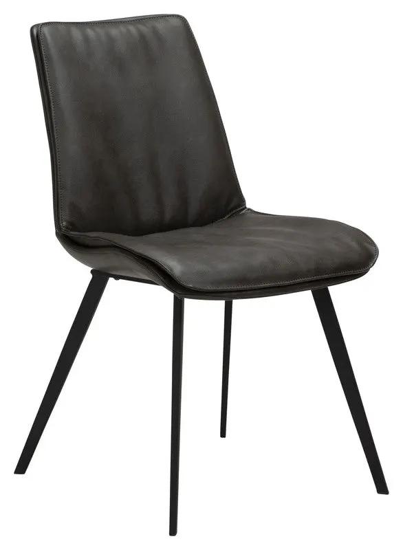 Fierce Spisebordsstol, Vintage Grå PU - Unoliving.com