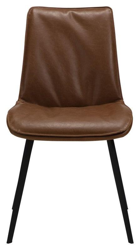 Fierce Spisebordsstol, Vintage Lysebrunt PU - Unoliving.com