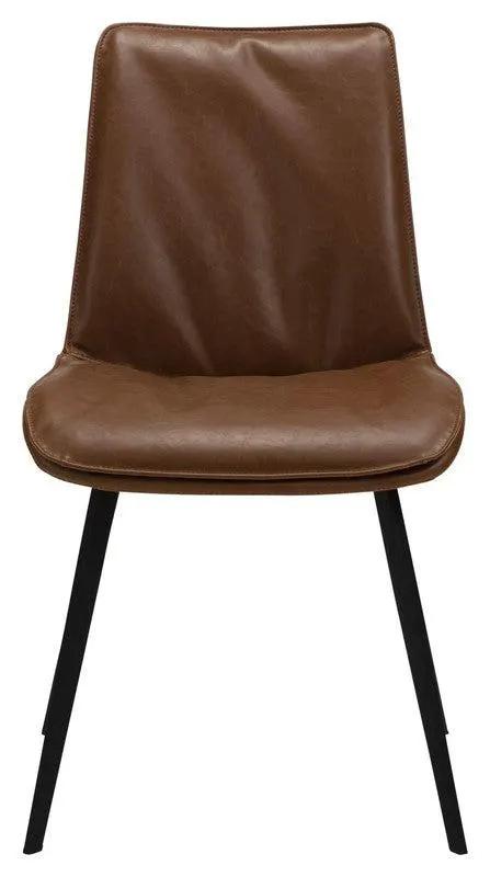 Fierce Spisebordsstol, Vintage Lysebrunt PU - Unoliving.com