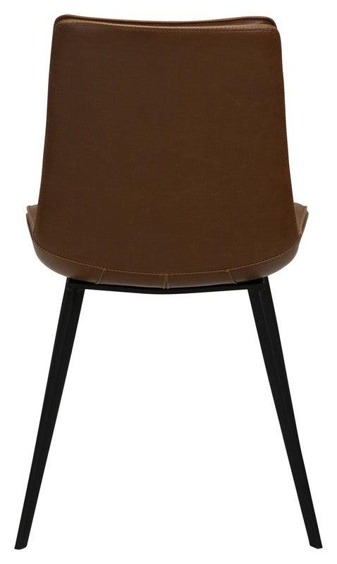 Fierce Spisebordsstol, Vintage Lysebrunt PU - Unoliving.com