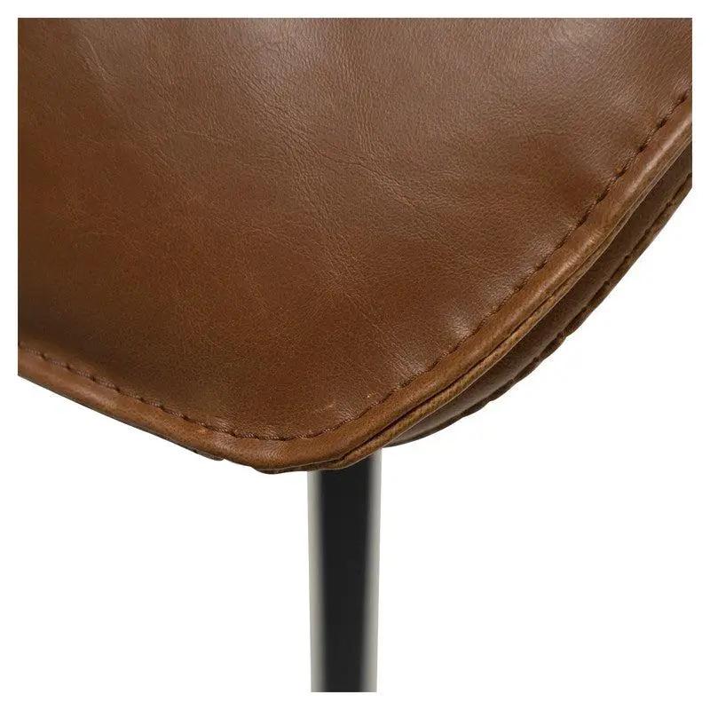 Fierce Spisebordsstol, Vintage Lysebrunt PU - Unoliving.com