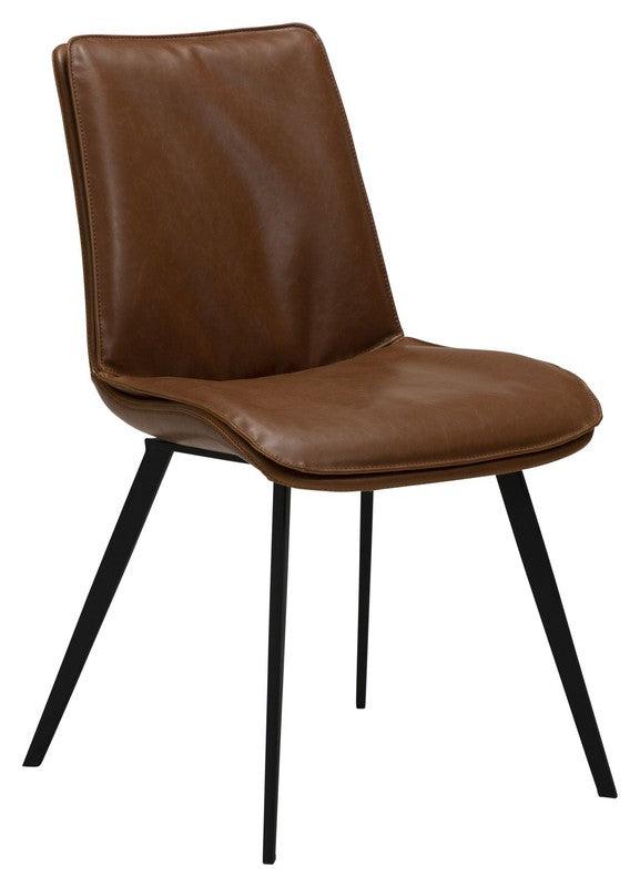 Fierce Spisebordsstol, Vintage Lysebrunt PU - Unoliving.com