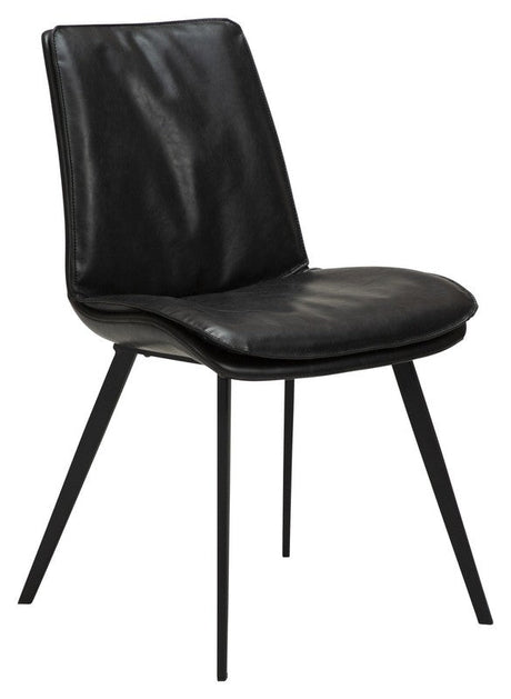 Fierce Spisebordsstol, Vintage Sort PU - Unoliving.com